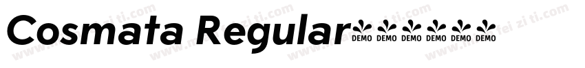 Cosmata Regular字体转换